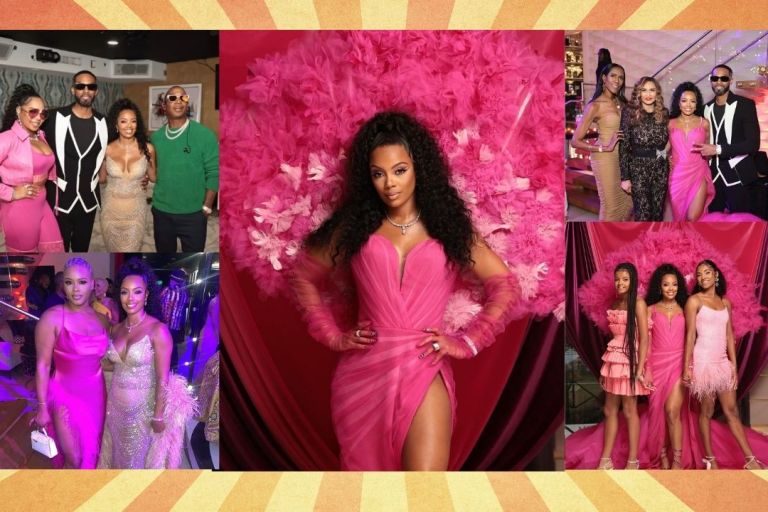 Mielle Organics CEO, Monique Rodriguez Celebrated Her 40th Birthday in a Pink Custom Nicole + Felicia Gown with Rene Caovilla Heels to her Cirque Du Moleil Theme Party + More