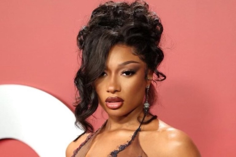 Fashion Bomb Hair: Megan Thee Stallion Attended GQ ‘Man Of The Year’ Event Styled in Timeless Up-Do