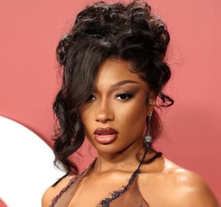 Fashion Bomb Hair: Megan Thee Stallion Attended GQ ‘Man Of The Year’ Event Styled in Timeless Up-Do