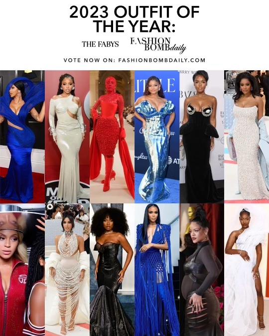 FABY’S 2023: Vote for Outfit of the Year Including Beyonce & Blue Ivy in Telfar, Cardi B in Gaurav Gupta, Megan Thee Stallion in Custom Bach Mai + More
