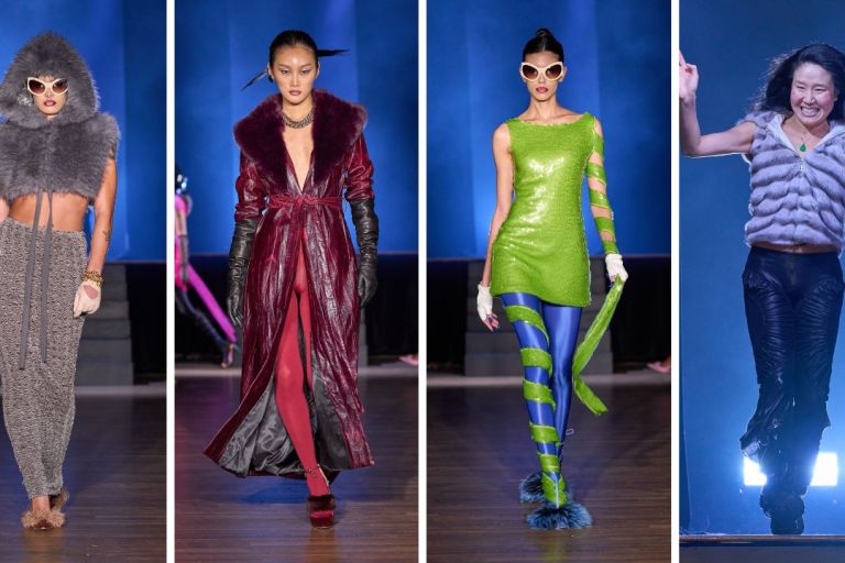 NYFW: Kim Shui’s Fall 2024 Collection Honors the ‘Year of the Dragon’ with Vibrant Hues and Bold SIlhouettes