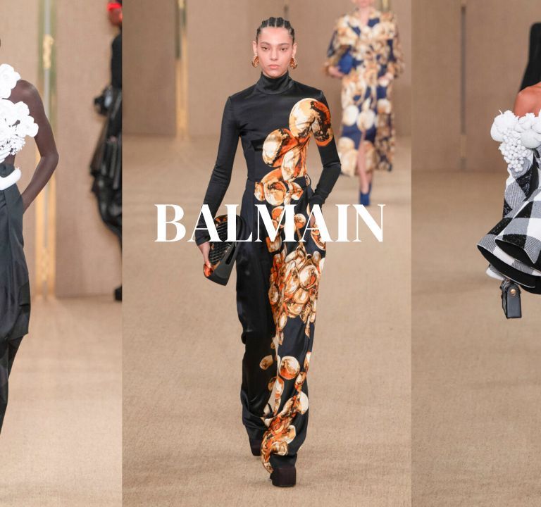 Paris Fashion Week: Balmain Fall ’24 Celebrates Olivier Rousteing Hometown Bordeaux with Grapes, Snails, Plaid & More