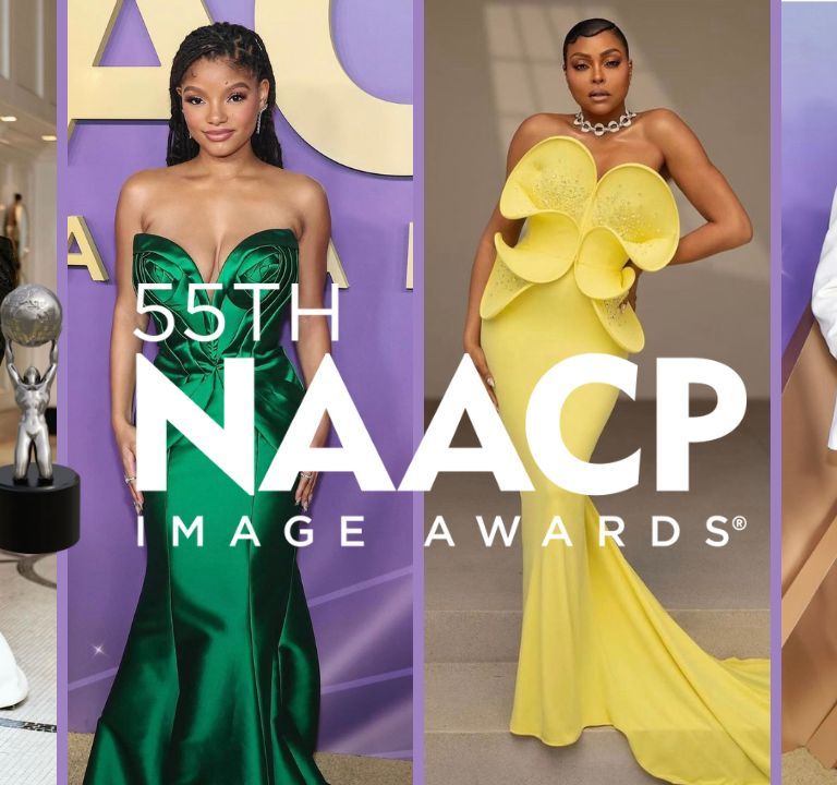 On the Scene at the 55th NAACP Image Awards: Fantasia in Custom Monot, Halle Bailey in Nicole Felicia Couture, Taraji Henson in Delcore, Keke Palmer in Tom Ford  and More!