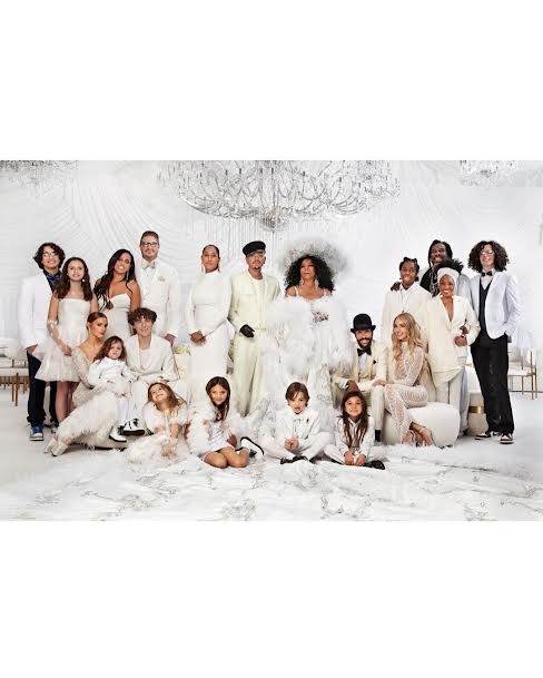 The Legendary Diana Ross Celebrated Her 80th Birthday with Her Children in a White Custom Eleven Sixteen Gown