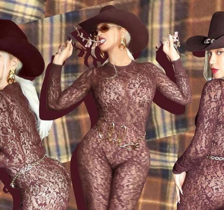 Beyoncé Promoted her ‘Cowboy Carter’ album in a Full Brown and Nude Chloe Fall/Winter ’24 Look