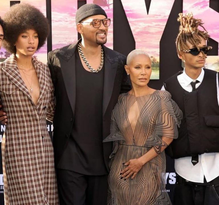 The Smiths Stepped out to the Bad Boys: Ride or Die Premiere in Los Angeles with Jada Pinkett Smith in a Sheer Iris Van Herpen Look, Willow Smith in Plaid Acne Studios and Adrienne Banfield Norris in Denim Alice and Olivia