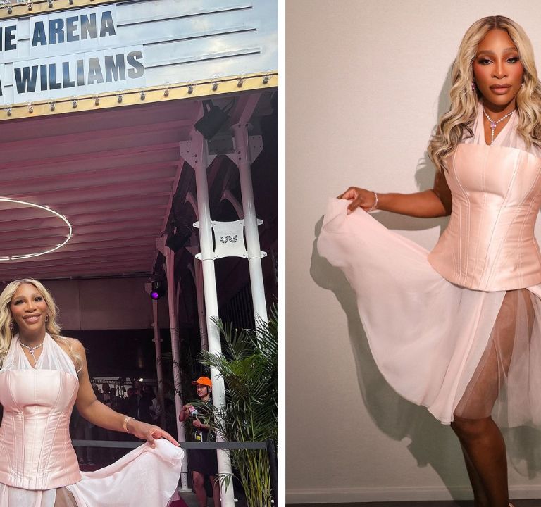 Serena Williams Promoted Her New Docuseries ‘In the Arena: Serena Williams’ at Tribeca Film Festival in a Blush Dolce & Gabbana Dress