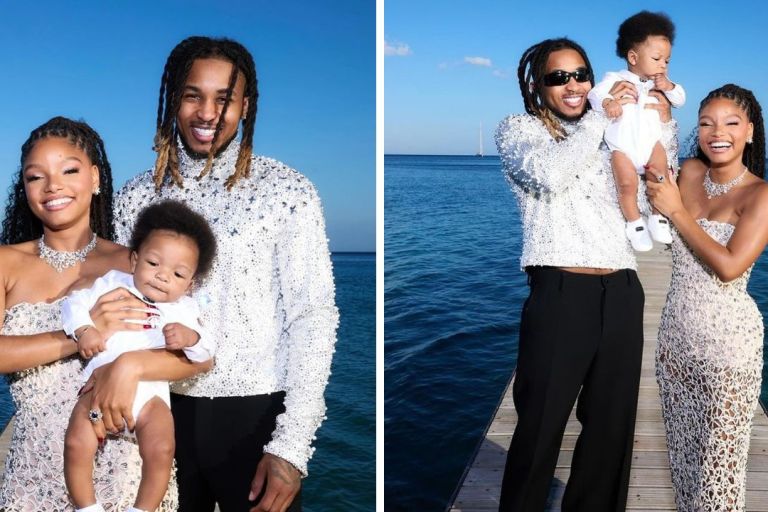 Halle Bailey and DDG Debut Baby Halo in Full Dolce & Gabbana Looks on Vacation in Italy