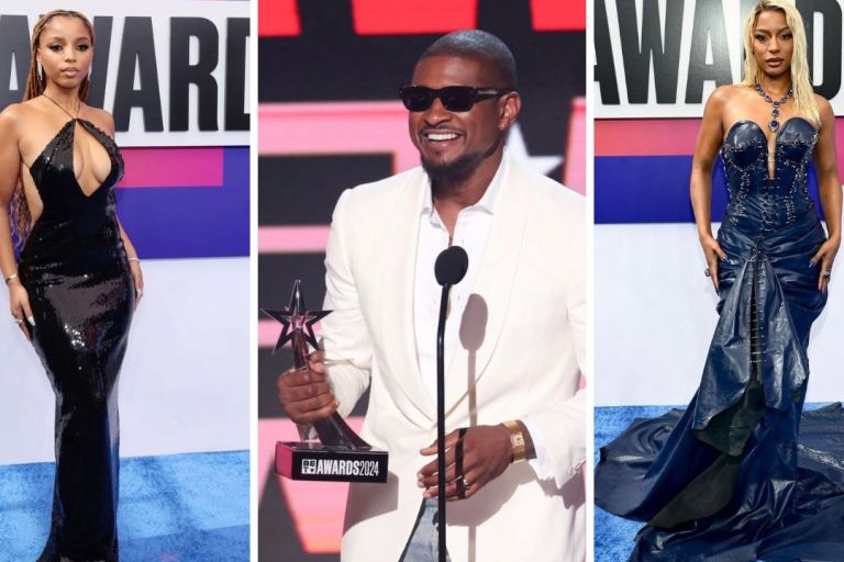 On the Scene at the 2024 BET Awards: Usher Receives the Lifetime Achievement Award in Ralph Lauren, Chloe Bailey in Monot, Victoria Monet in Samuel Lewis & More