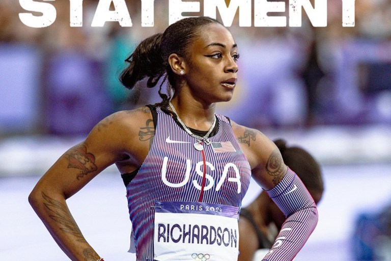 Sha’Carri Richardson Debuted Custom Embellished Nails During the 2024 Olympics By Nail Extraordinaire Kelly Phan