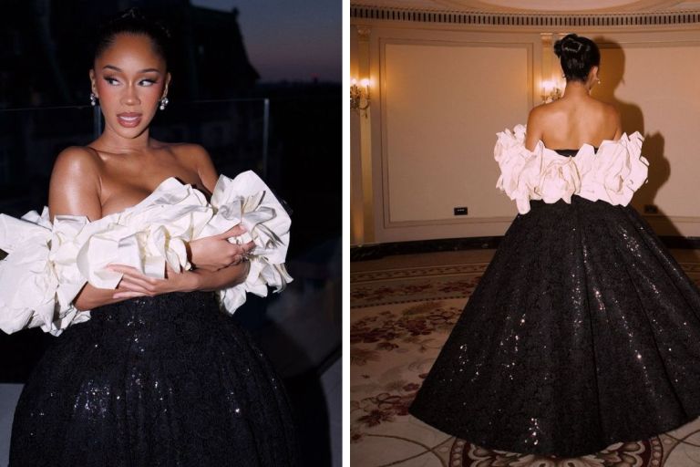 Saweetie Attended London Fashion Week in a Richard Quinn Look to the Brand’s Spring ’25 Show