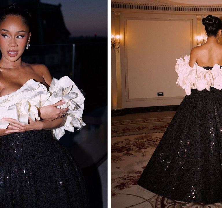 Saweetie Attended London Fashion Week in a Richard Quinn Look to the Brand’s Spring ’25 Show