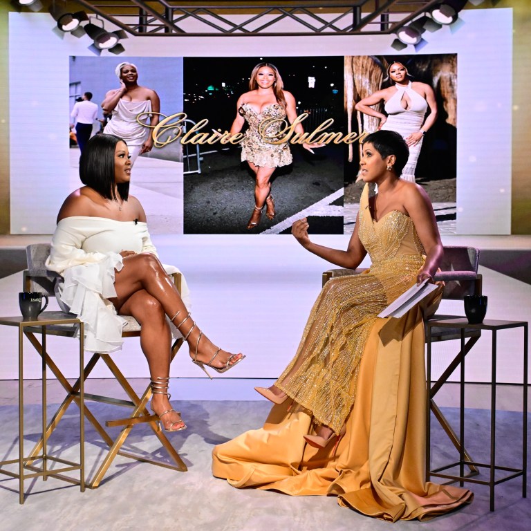 Claire’s Life: Catch me on Tamron Hall Today Wearing The Bomb Fashion Show Designer Envysaje Atelier!