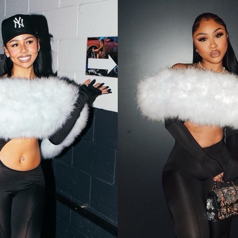 Who Wore it Better? Mariah the Scientist vs. Ari Fletcher in BoisCamp ‘s Faux Fur Trimmed Cut Out Black Catsuit