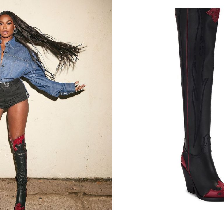 You ask, we answer! CoCo Jones Attended GQMOTY in Black and Red $980 Sonora Boots