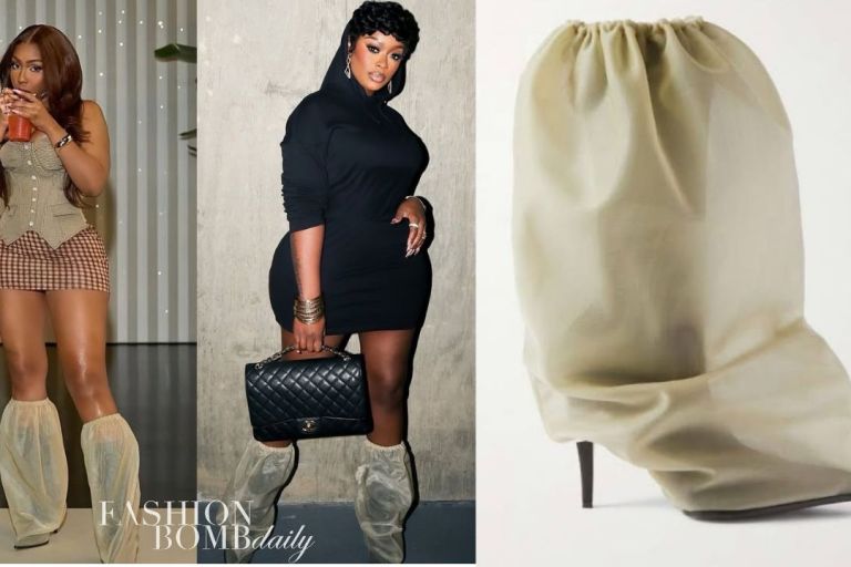 Bomb Accessories: Yung Miami and Maggie Carrie Are Spied in the Nude $1,890 Alexander McQueen Mesh and Faux Leather Boots (Shop Here)