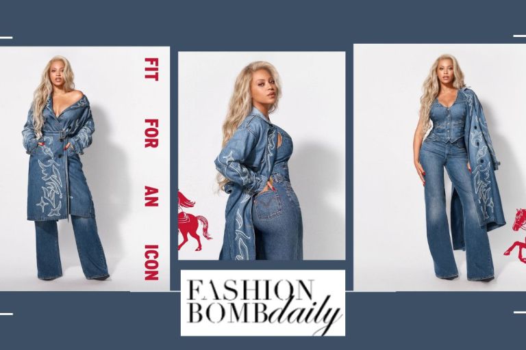 Beyonce Posed in a Blue Denim on Denim Look for Levi’s Latest Campaign