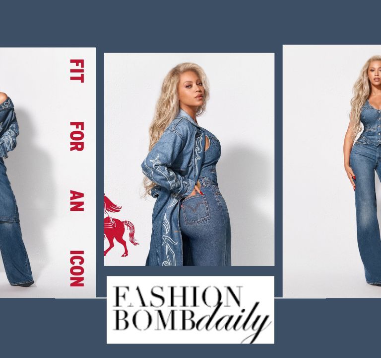 Beyonce Posed in a Blue Denim on Denim Look for Levi’s Latest Campaign
