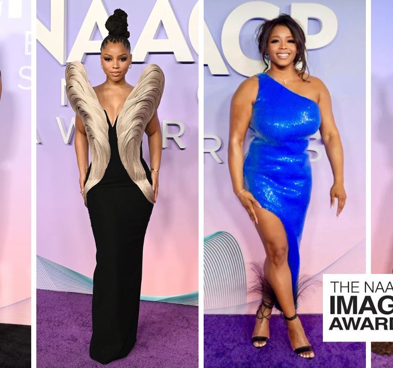On the Scene at the 2025 NAACP Image Awards: Keke Palmer Wins ‘Entertainer of the Year’  in a Black Versace Dress, Chloe Bailey Stuns in a Black and Gold Gaurav Gupta Look, Claire Sulmers Dazzles in a Blue David Koma Dress + More