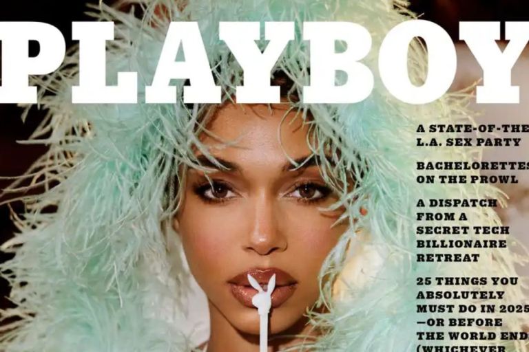 Lori Harvey Poses for the Cover of Playboy Magazine in a Mint Green Feather Coat and Silver Embellished Bikini + More!