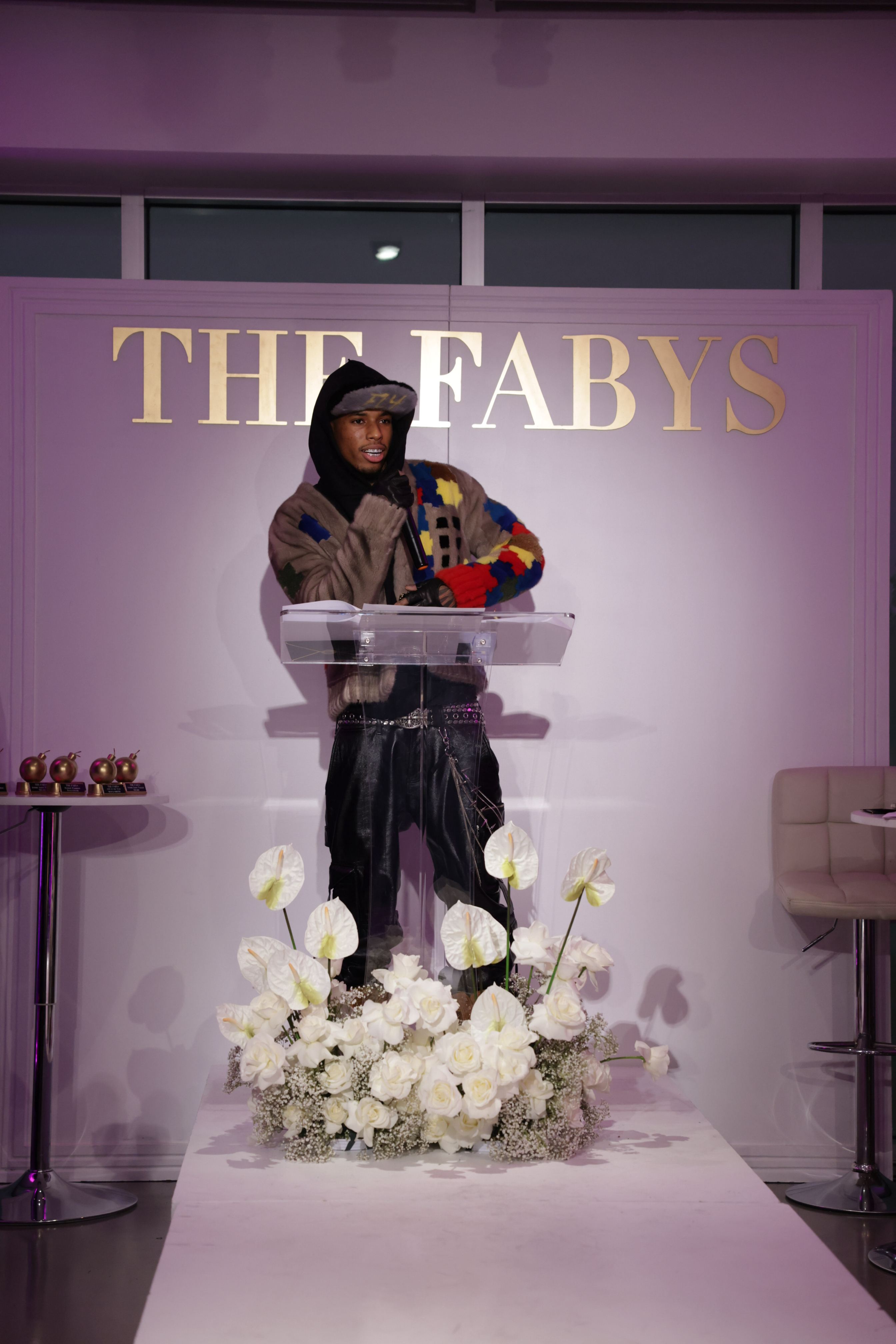 Nle Choppa BeautyLifeFun 4th Annual FABYs Awards With Misa Hylton Law Roach NLE Choppa Tamron Hall And Claire Sulmers Presented By The Doux Olay The Fur Leather Centre FGM Bespoke
