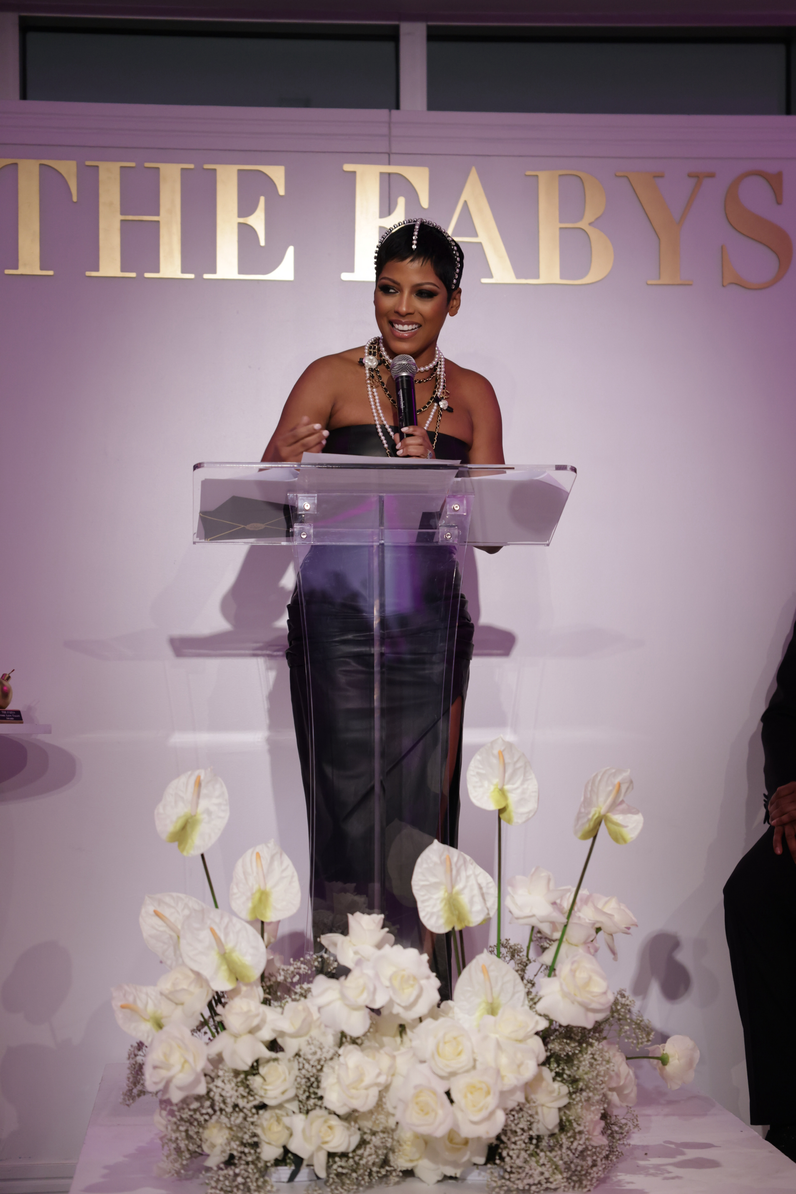 Tamron Hall BeautyLifeFun 4th Annual FABYs Awards With Misa Hylton Law Roach NLE Choppa Tamron Hall And Claire Sulmers Presented By The Doux Olay The Fur Leather Centre FGM Bespoke