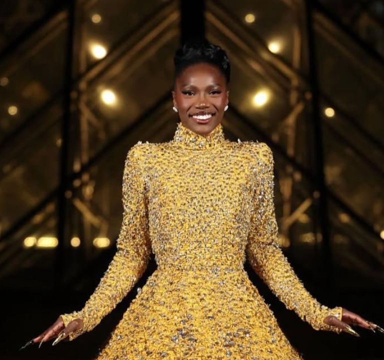 Doechii Wore a Gold Valentino SS25 Couture Gown to the Le Grand Diner du Louvre Gala