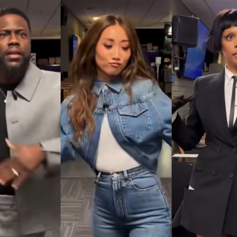 Jennifer Hudson Show Spirit Tunnel Style: Brenda Song in Denim Alaia Flared Jeans and Jacket, Kevin Hart in a Gray Dior Suit, Laverne Cox in a Cut Out Alexander McQueen Blazer Dress, and More!