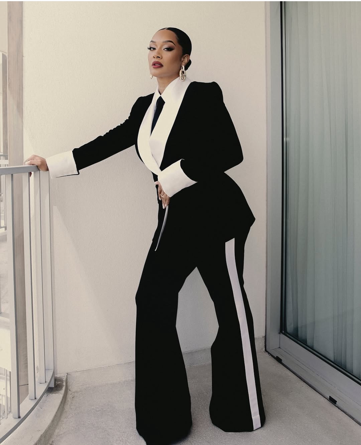 On The Scene At Essence Black Women In Hollywood Teyana Taylor In A Blush Amiri Gown Lori Harvey In A Nude Plaid Burberry Look Meagan Good In A Peach Custom Eman Alajilan Dress 19