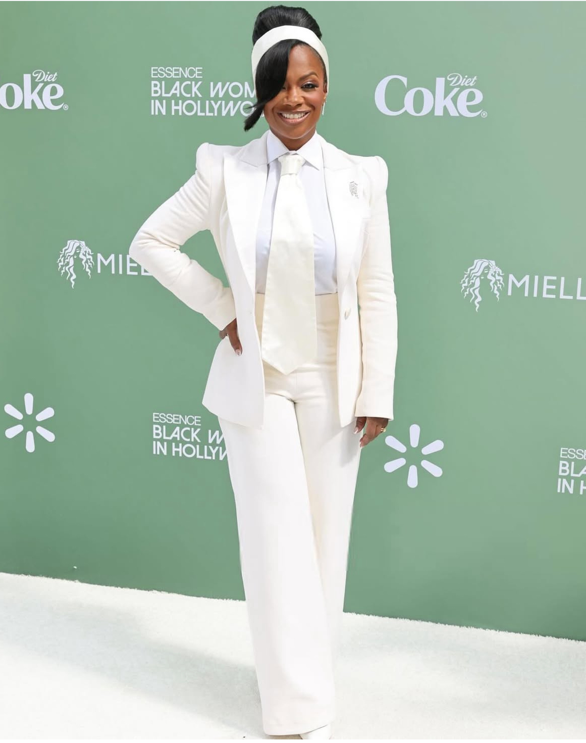 On The Scene At Essence Black Women In Hollywood Teyana Taylor In A Blush Amiri Gown Lori Harvey In A Nude Plaid Burberry Look Meagan Good In A Peach Custom Eman Alajilan Dress 20