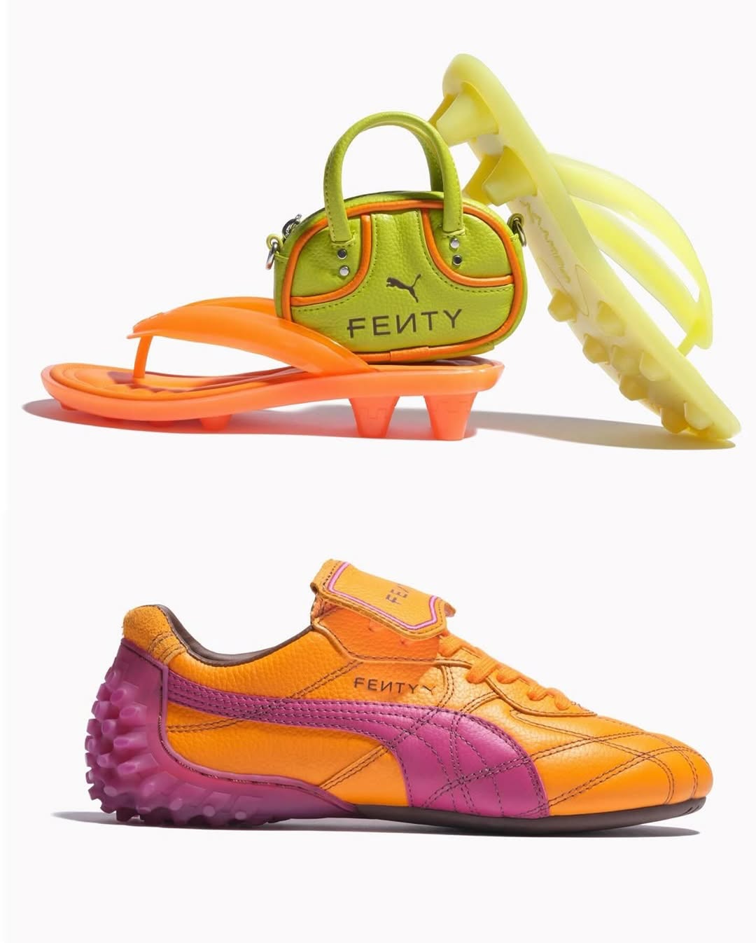 Rihanna New 90 Lime Sheen 22Cat Cleat22 Jelly Sandals Are A Summer Essential 4