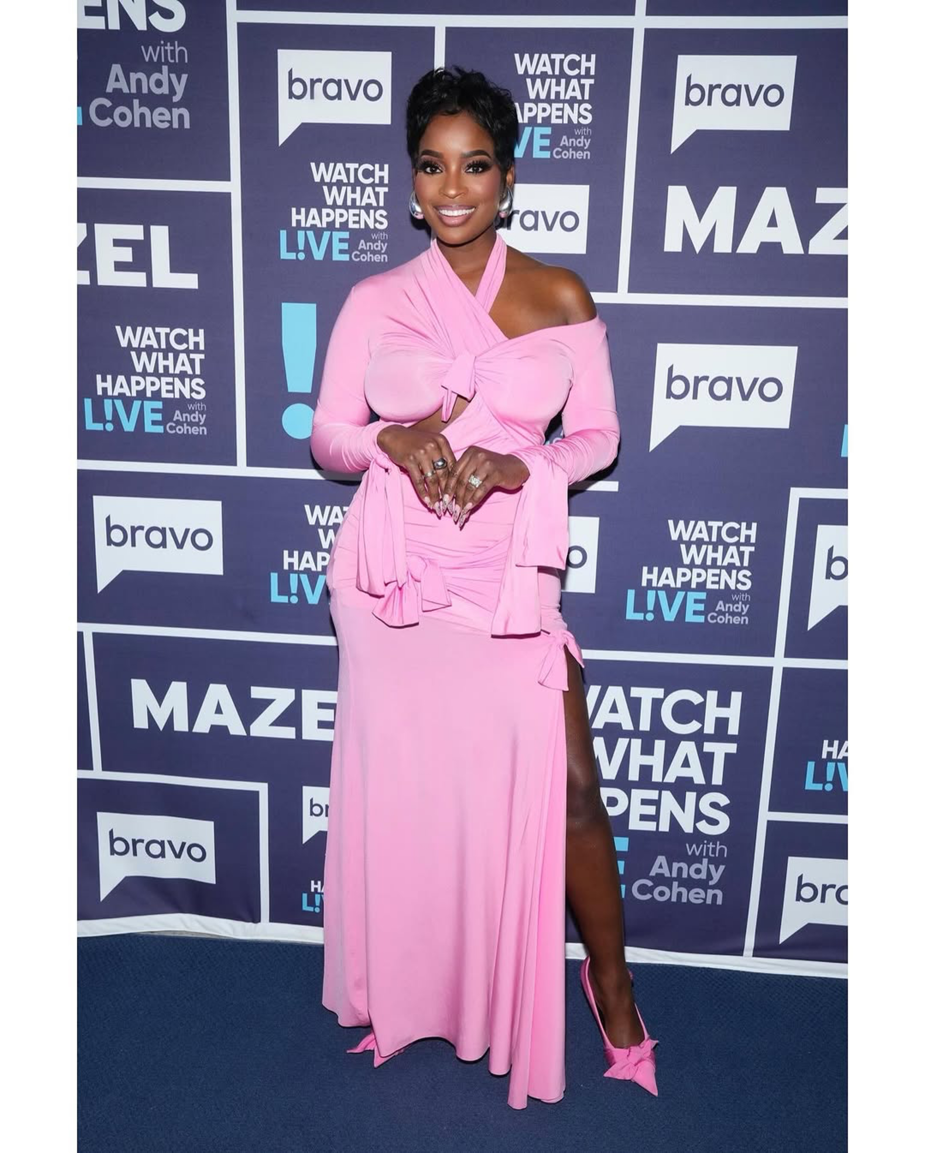 Shamea Balenciaga Dress Pink Bow