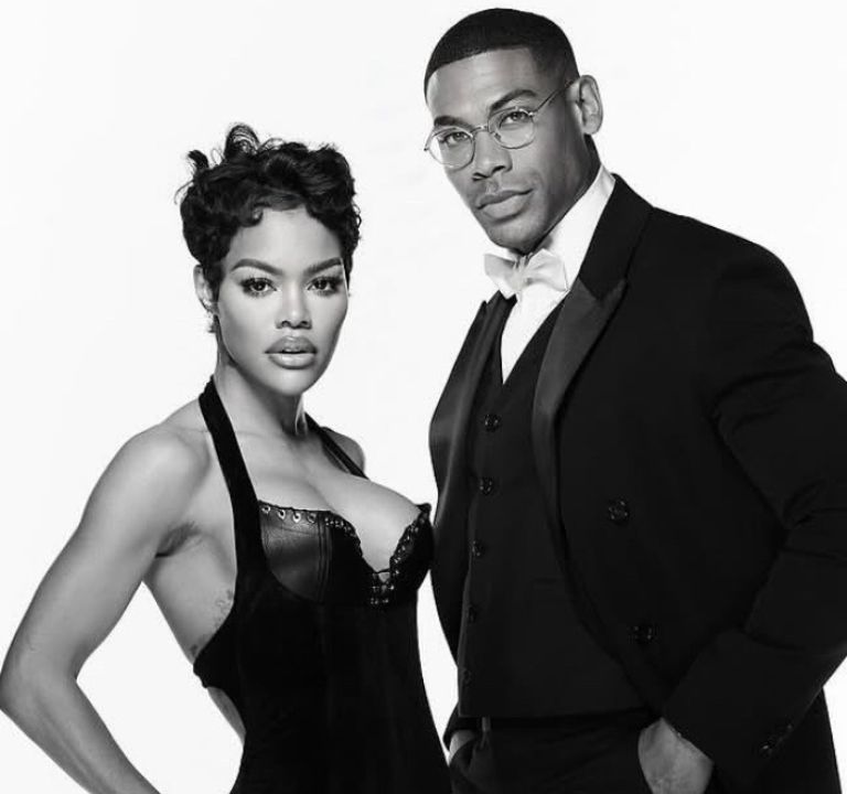Fashion Bomb Couple: Teyana Taylor Attended the 2025 Oscars with Aaron Pierre in a Black Ludovic de Saint Sernin Dress