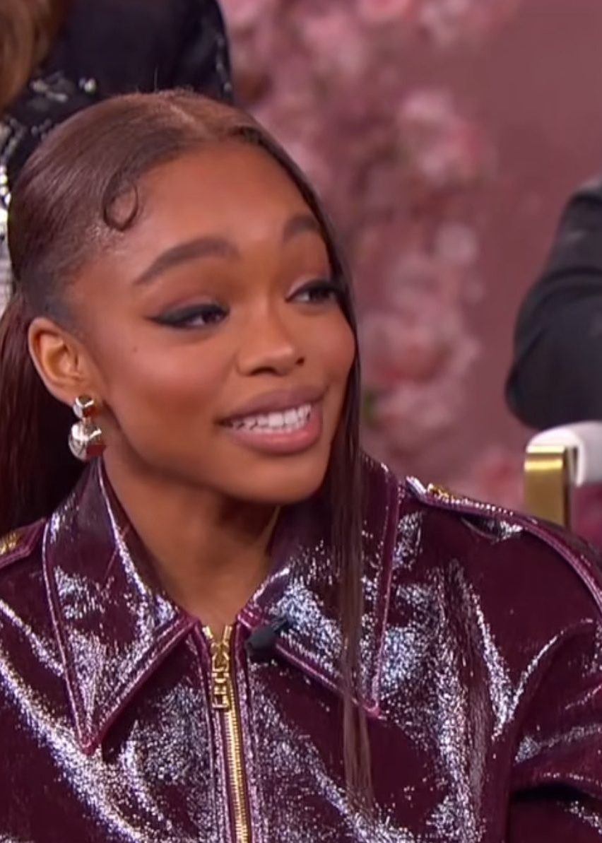 Marsai Martin Slays In A Maroon Eilsabetta Franchi FW25 Look On The Jennifer Hudson Show 3
