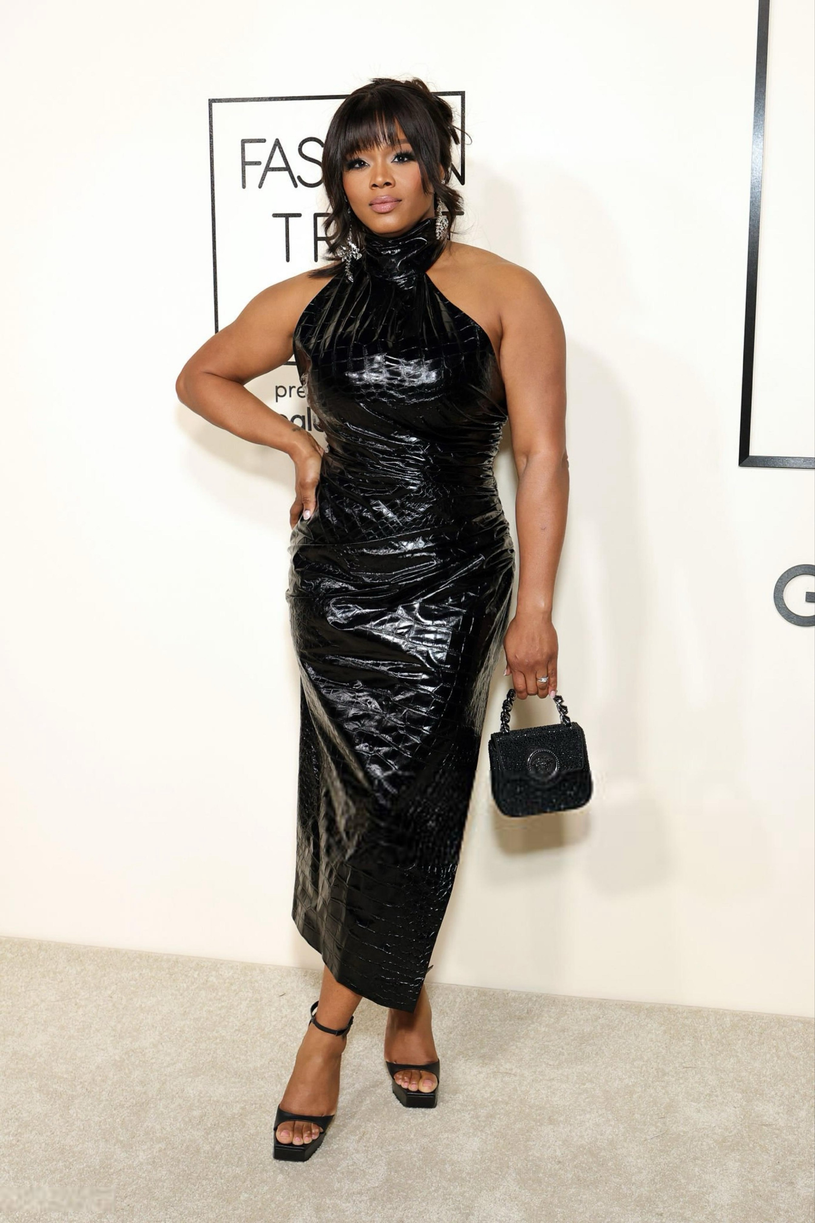 On The Scene At The Fashion Trust US Awards Kerry Washington In A Gold Beaded Burberry Gown Ciara In A Black Lace Dundas Look Taraji Henson In A Red Leather Simkhai Dress More Claire Sulmers