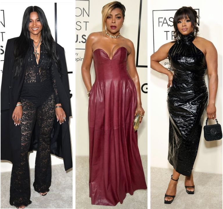 On the Scene at the Fashion Trust U.S. Awards: Kerry Washington in a Gold Beaded Burberry Gown, Ciara in a Black Lace Dundas Look, Taraji Henson in a Red Leather Simkhai Dress + More!