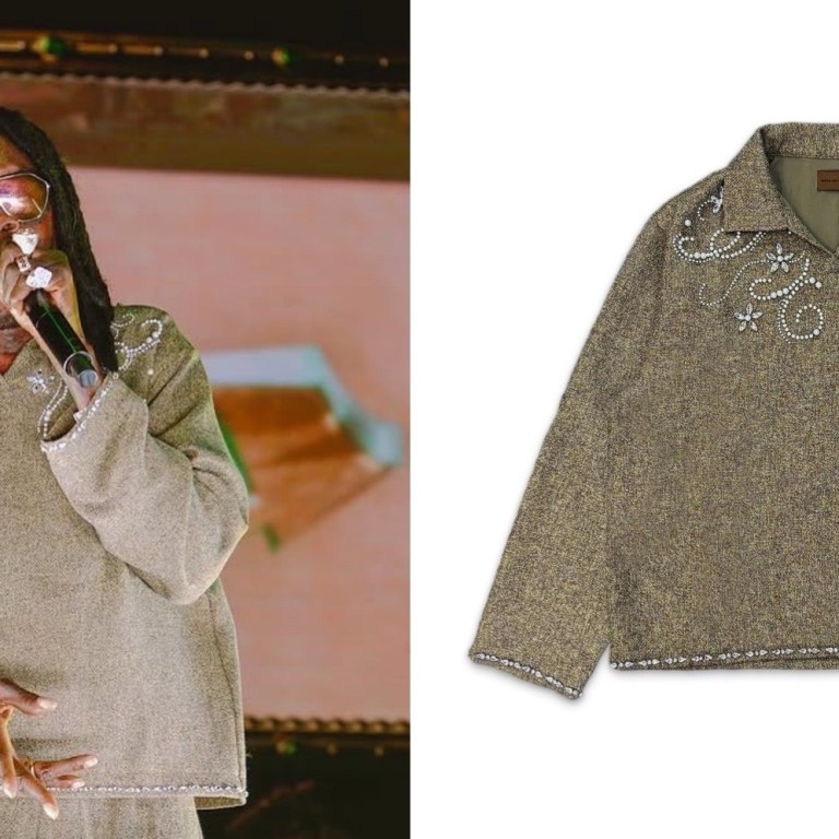 You Ask, We Answer!  Vybz Kartel Wears a Birth of Royal Child Embellished Sweater Pant Set While Performing at Barclay’s Center