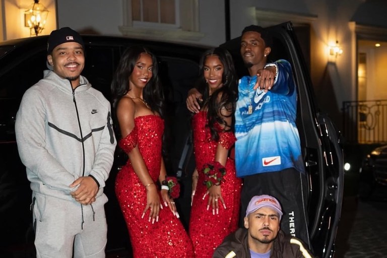 Red Hot in Strapless Kellie Ford: The Combs Kids Showcase Style and Strength Amidst the Storm