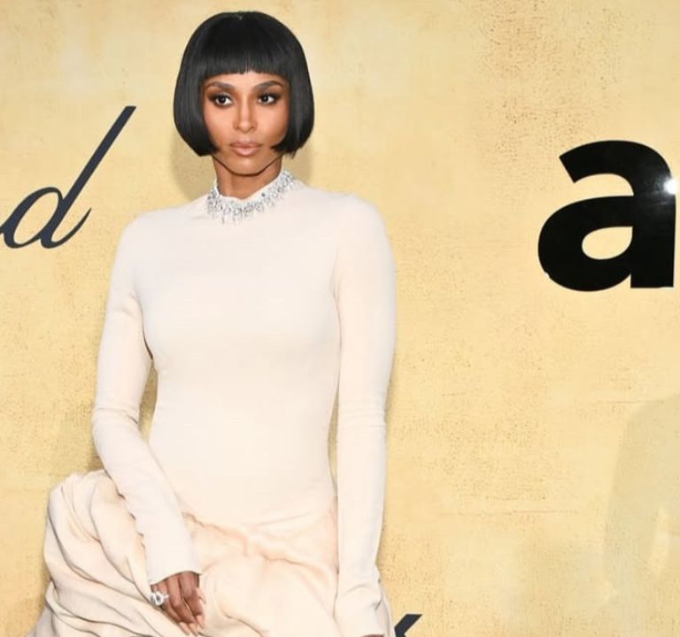 Ciara Slays in a Cream Stephane Rolland Gown at the amfAR Cannes Gala