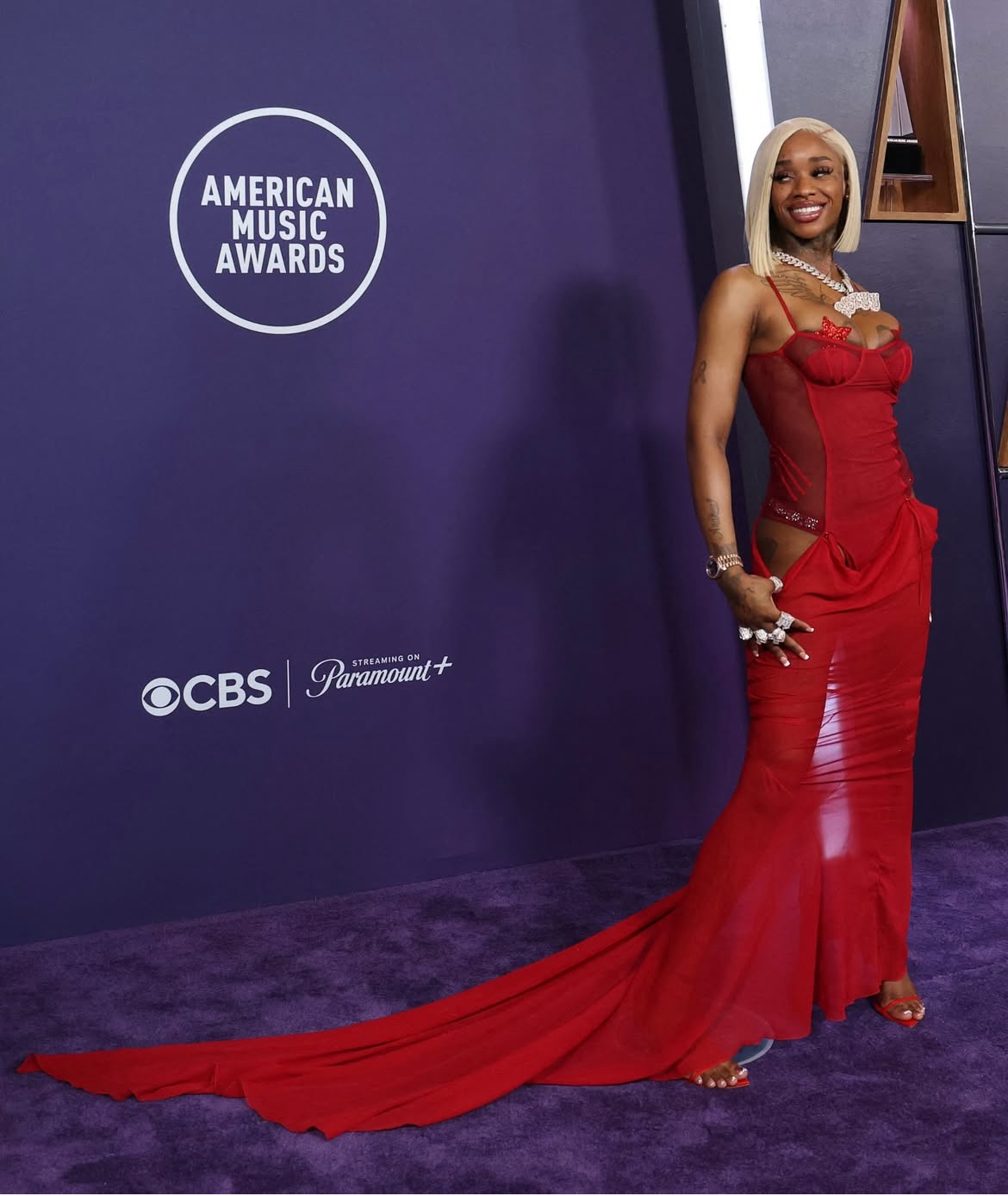 On The Scene At The 2025 AMAs Janet Jackson Performs In A Vetements Look Ciara Slays In A Chained Bronx Banco Dress JLO Looks Glamorous In A Brown Defaience Gown More