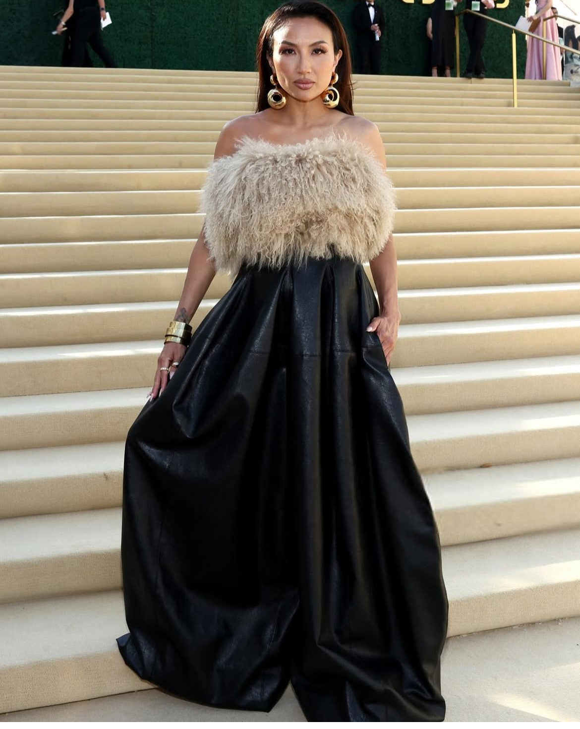 On The Scene At The Gold Gala Kimora Lee Simmons In Maisonmet Chrissy Tiger In Oscar De La Renta Megan Thee Stallion In Quine Li 9