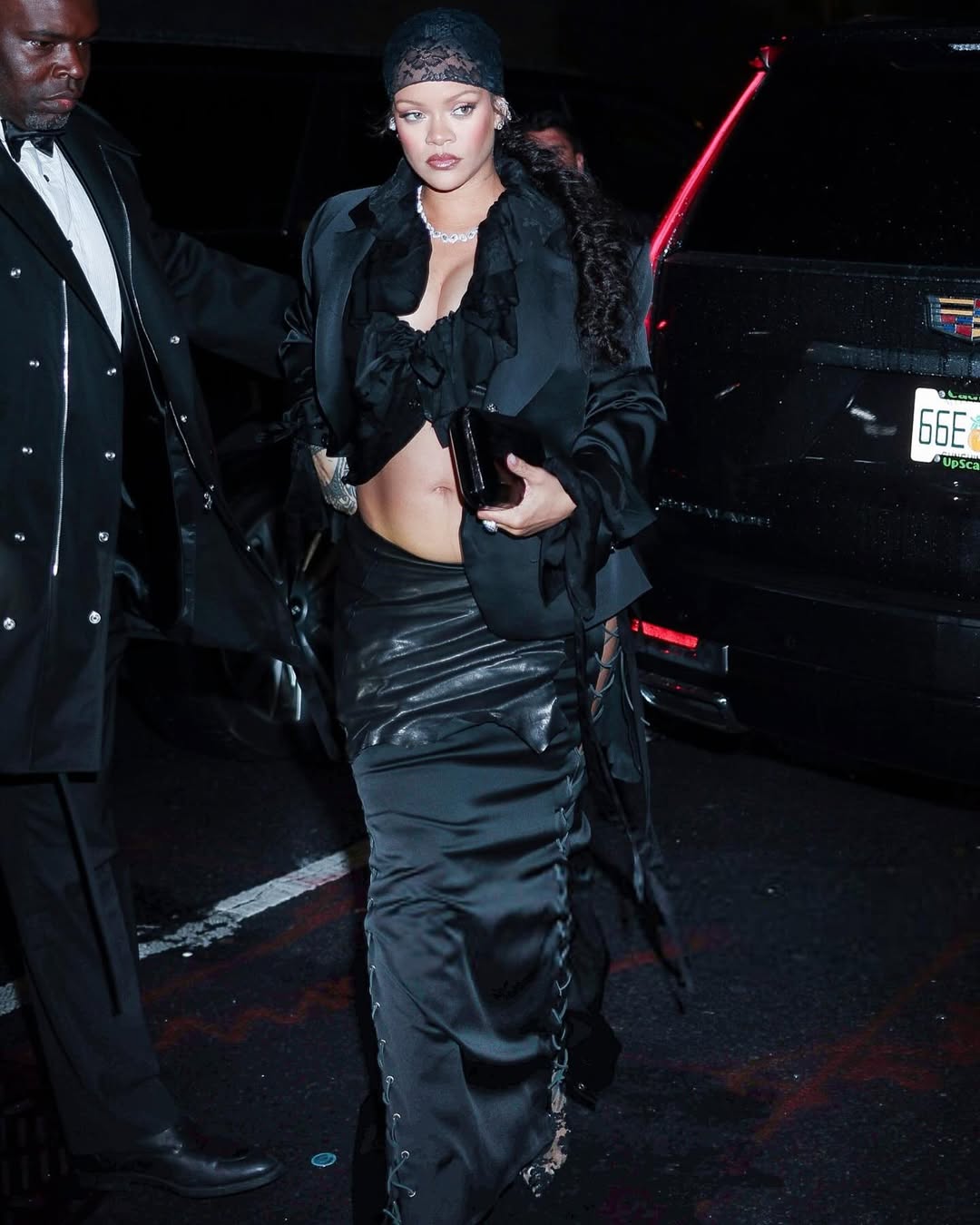 Rihanna Wore A Black Ann Demeulemeester Look To The MET Gala After Party 1