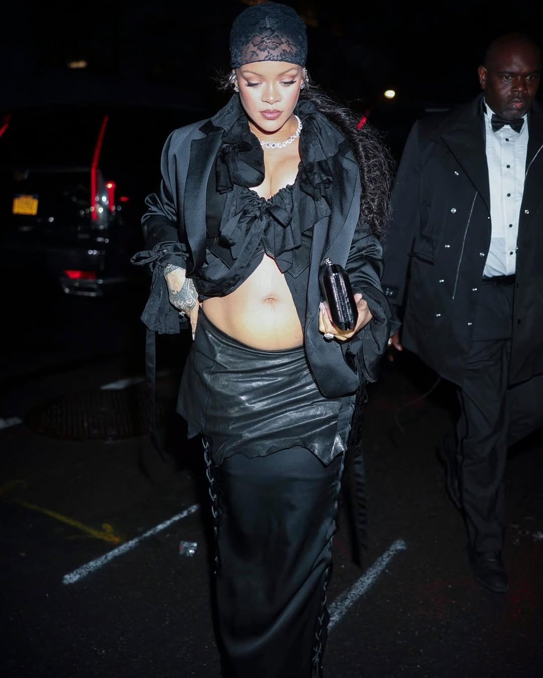 Rihanna Wore A Black Ann Demeulemeester Look To The MET Gala After Party 3 1