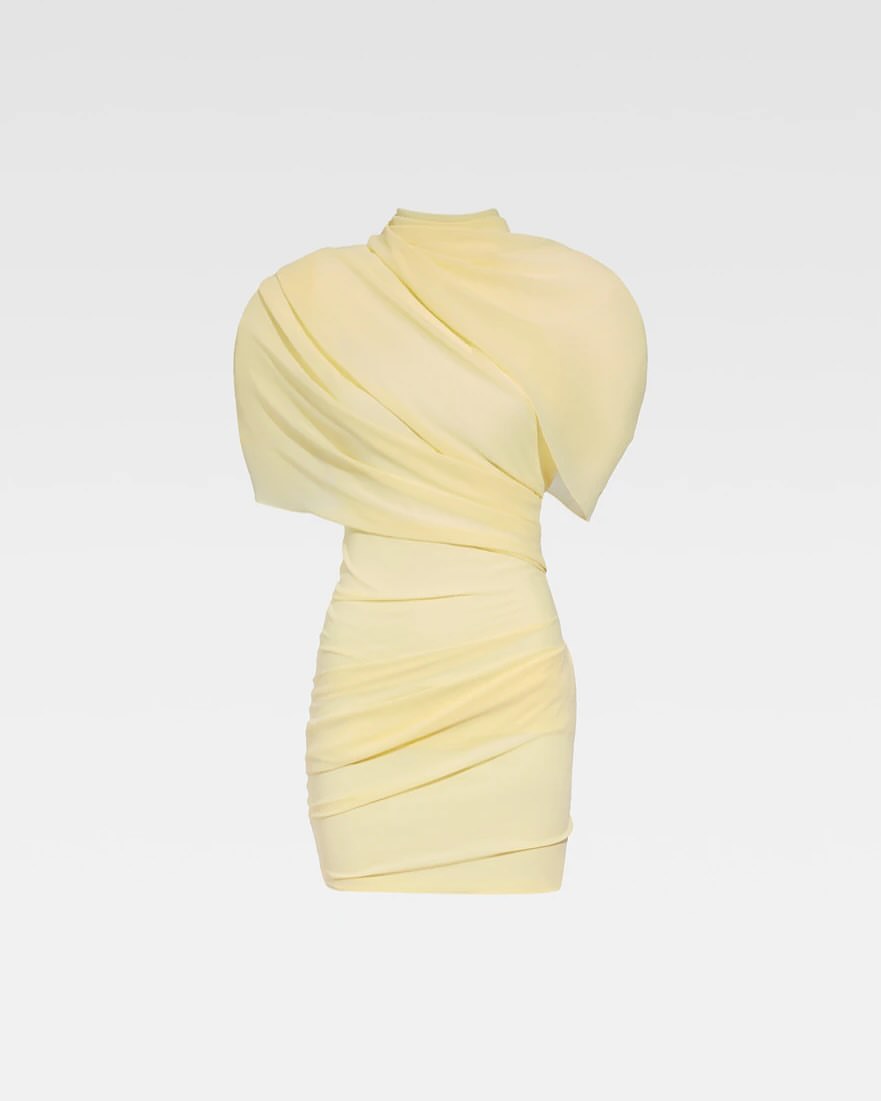 Shamea Morton Wore A 1690 Cream Jacquemus Dress While Doing Press 1