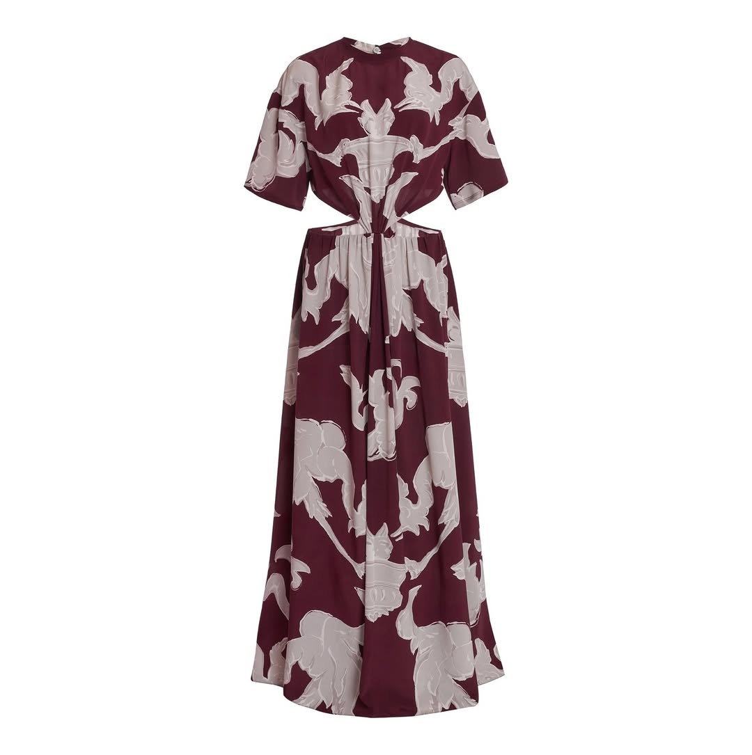 89 Oprah Winfrey And Gayle King Serve Elegant Style In Burgundy Printed Valentino And Monogram Louis Vuitton At Jeff Bezos And Lauren Sanchezs Venice Wedding