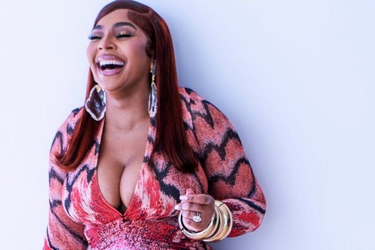 Ashanti Turns Heads in PatBo Pink Printed Papillon Dress at the 2025 American Black Film Festival