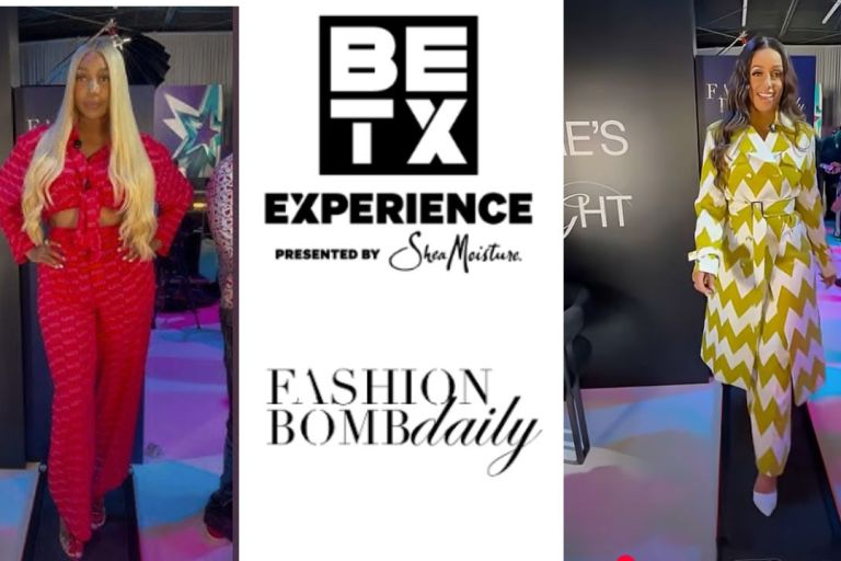 BET X BeautyLifeFun Red Carpet: Nene Leakes in a Red Balenciaga Set, Mya in a House of Gray Printed Trench, Amerie in Blue Rag & Bone Jeans + More