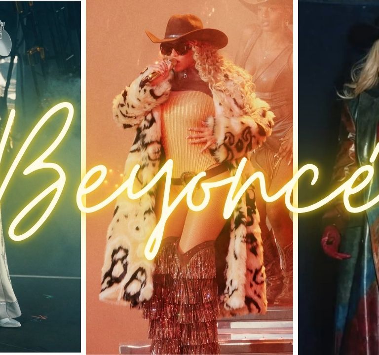 Beyonce’s Top 5 “Cowboy Carter” Tour Looks in Paris Including Designer Looks by Loewe, Roberto Cavalli, Mugler and DiPetsa
