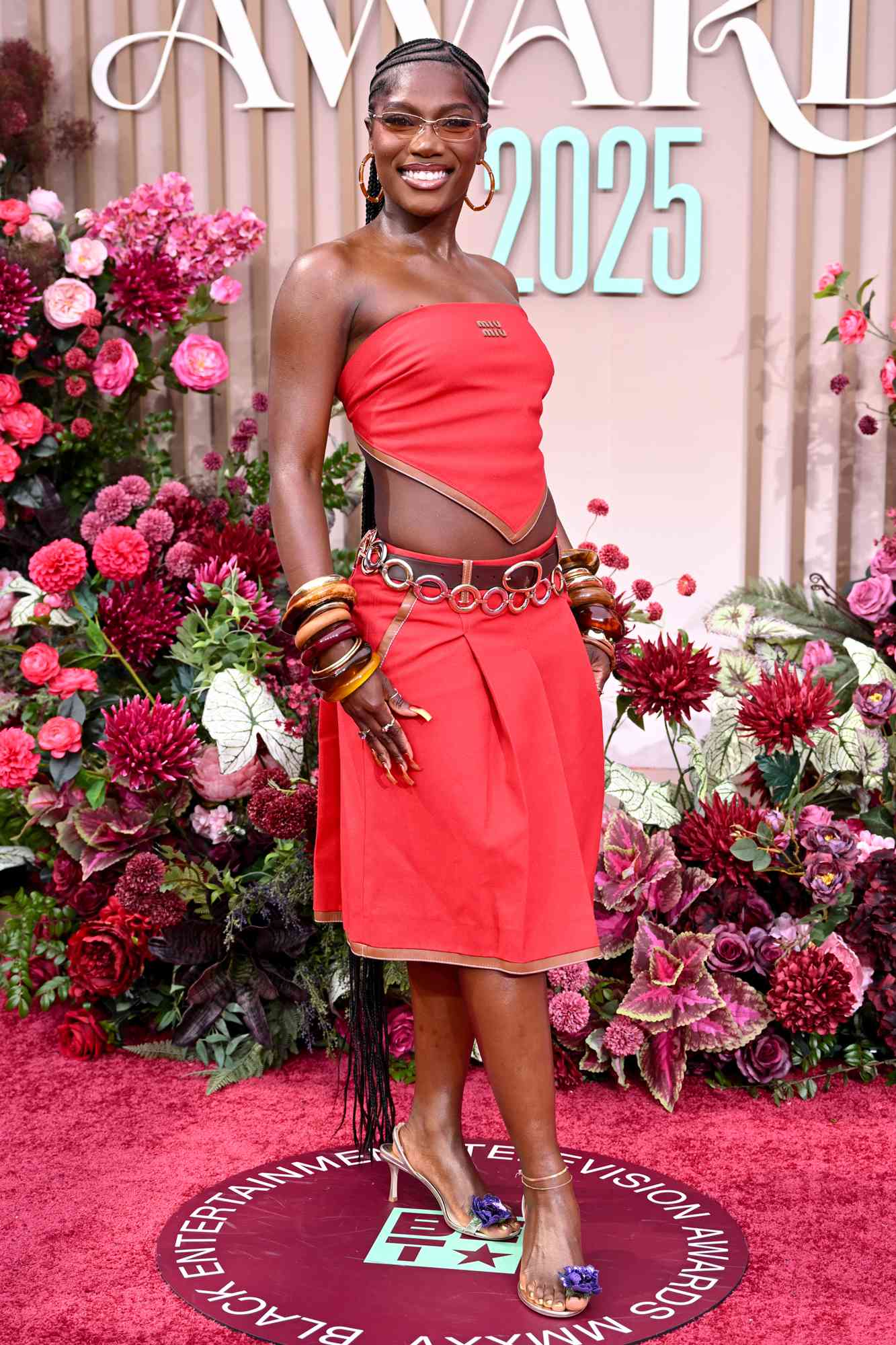 On The Scene At The 2025 BET Awards Ciara In A Black Cong Tri Look Tisha Campbell In A Red Anthony Lattimore Leather Dress Claire Sulmers In A Nude Emagine Gown More 10 1