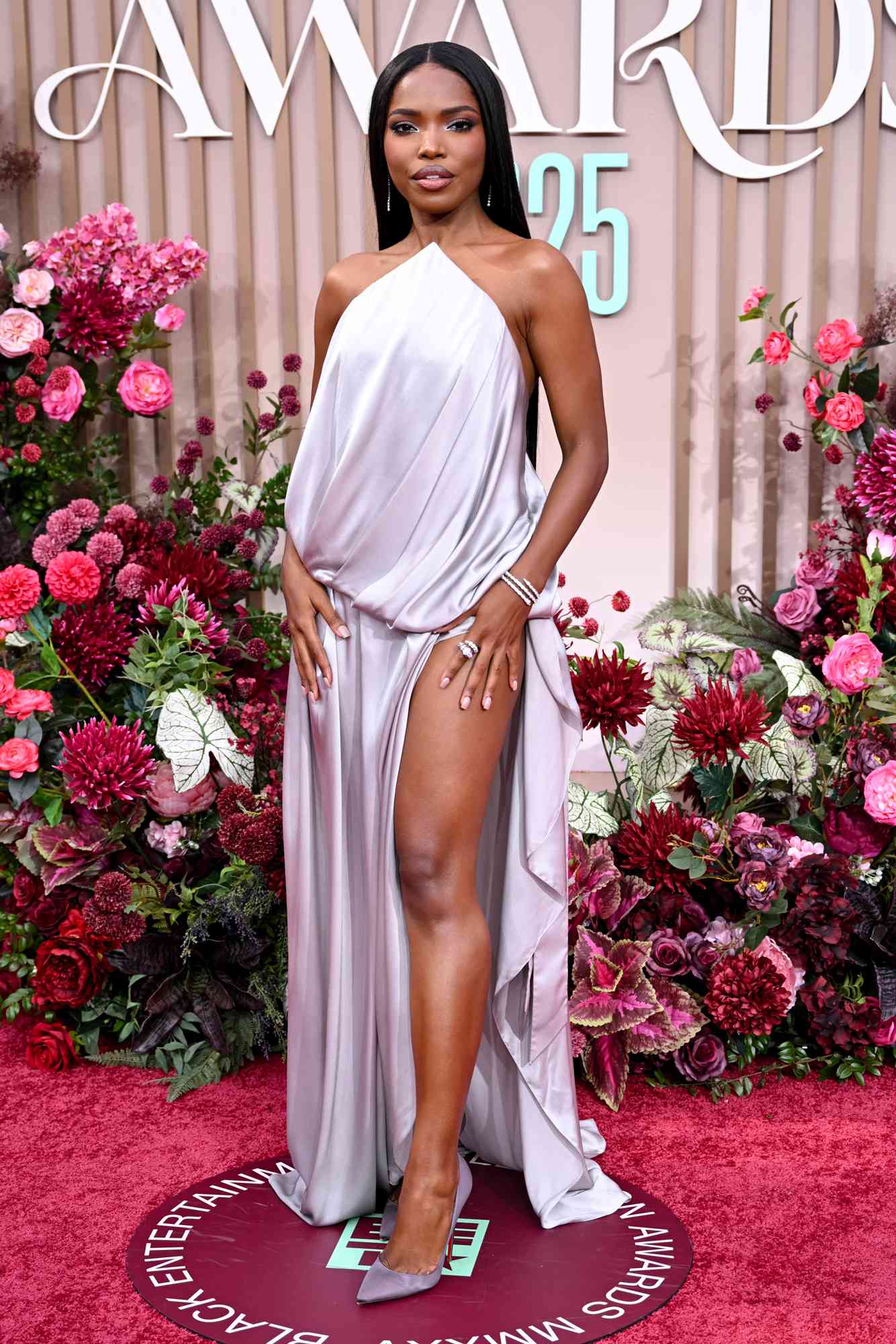 On The Scene At The 2025 BET Awards Ciara In A Black Cong Tri Look Tisha Campbell In A Red Anthony Lattimore Leather Dress Claire Sulmers In A Nude Emagine Gown More 12